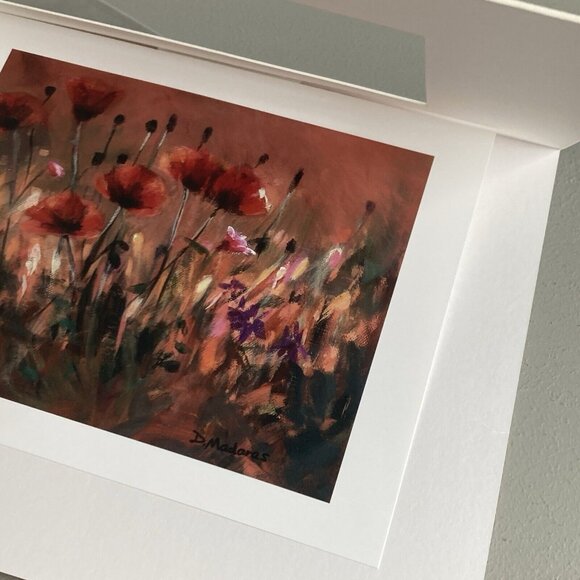 Diana Madaras Poppy Desert Flowers Art Acrylic Print COA Unframed Matted Signed - Picture 3 of 15